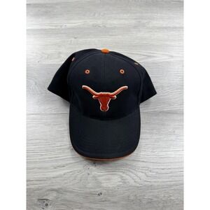 Vintage Texas Longhorns Hat Cap Adjustable Black Orange College Football Men Y2K